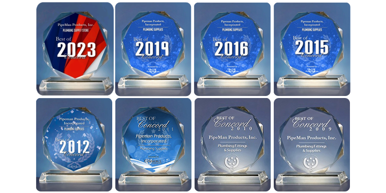 www.pipemanproducts.com 2009 Award Winner for plumbing fittings www.pipemanproducts.com 2019 Award Winner for plumbing fittings