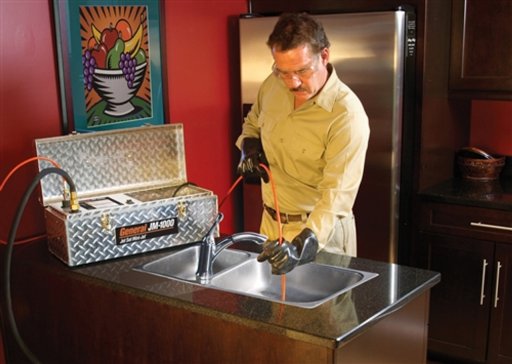 PipeManProducts.com Jet Set JM-1000 Mini-Jet Drain Cleaner